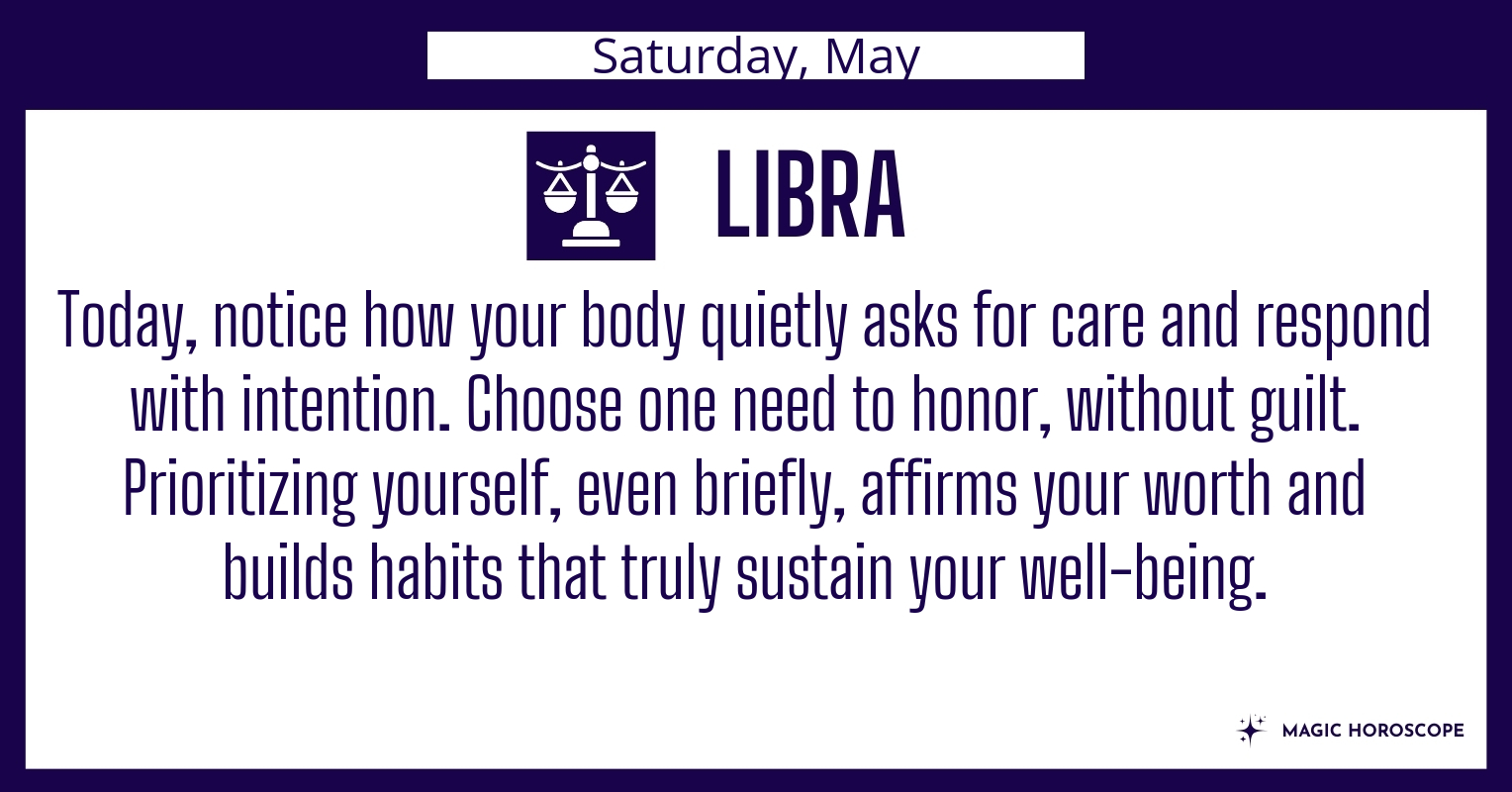 ♎ Libra today Saturday May 2nd